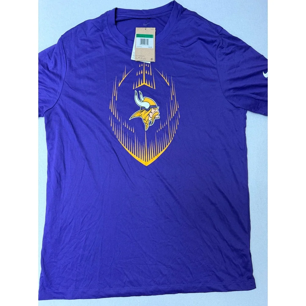 Nike Minnesota Vikings NFL Dri-FIT Purple Graphic Shirt Mens XL NKGK-51L-9M-JKV